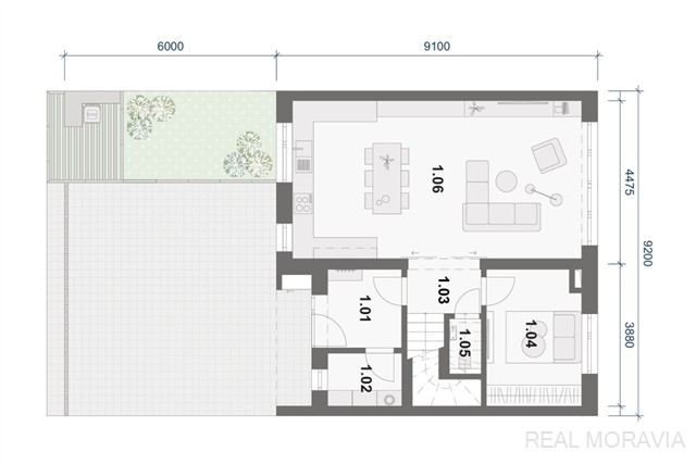 půdorys 1.NP (přízemí) [17/20]
